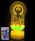 Jinson well 3D Buddha led Lampe optische Illusion Nachtlicht licht 16 Farbwechsel Tisch Schreibtisch Dekoration Lampen Acryl Flat ABS Base USB Spielzeug