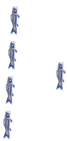PAMINGONO 5st Karpfen-streamer Sushi-flagge Hängendes Dekor Hks Fisch-windstreamer Karpfen-windsocken-flagge Hängender Windsack Koifisch Drachen Mit Fischflagge Thematisiert Draussen Stoff