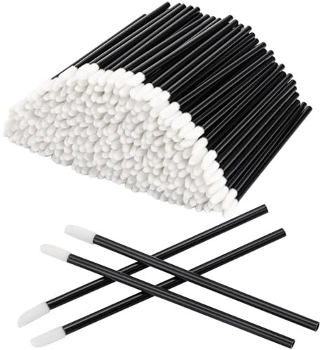 Lip Brushes 300 Pcs Lipstick Applicator Lip Gloss Wands (Black)