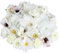 JIANGZHIB 30 Stück Kunstblumen Blumenköpfe, 12 Stile Künstliche Blumen, 4.5-13cm Kunstblumen Köpfe, Weiß Kunstblumen zum Basteln, Seidenblumen Köpfe für Hochzeiten, Party, Home Deko