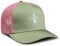 Soulbuddy Trucker Cap Kinder – Unisex Kinderkappe – Schirmmütze für Jungen & Mädchen – Trendiger Sonnenhut für Outdoor & Freizeit – Green Rose – Größe M