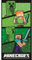 Halantex MINECRAFT - Steve Alex Creeper - Strandtuch Badetuch Beach Towel - 100% Baumwolle - Abmessungen 70 x 140 cm - MNC-698T