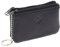 FASHIONGEN - Porte-Monnaie en Cuir à Double Compartiment à Zip, pour Homme et Femme - Bleu Marine
