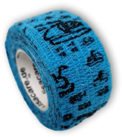 LisaCare Pflasterverband, Wundpflaster, Kinderpflaster, Pflaster auf Rolle, elastisch & ohne Kleber, 2,5cm breit (10er Packung, Fahrzeuge)