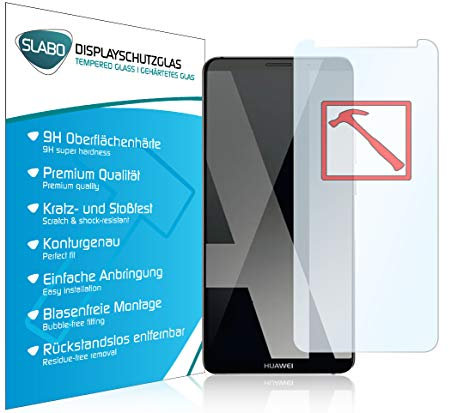 Slabo 3 x Lámina de Vidrio Premium para Huawei Mate 10 Pro Protectora Protector de Pantalla Templado Tempered Glass Claro dureza 9H
