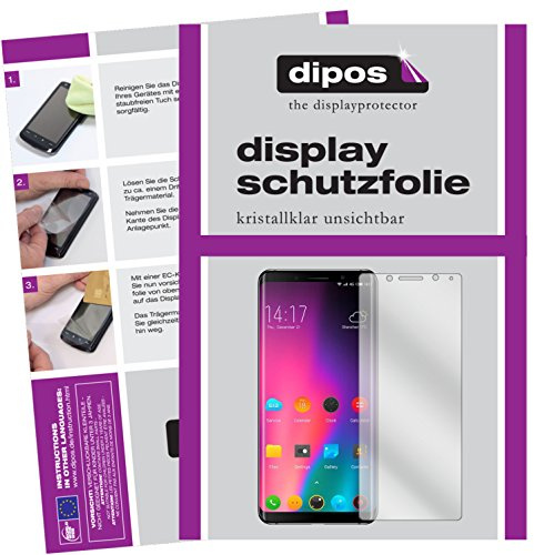 dipos 2x Clear Screen Protector for Elephone U Pro | Ultra-Thin, HD Clear, Protection Film, Perfect Fit, Anti-Scratch, Bubble-Free, Case-Friendly, Fingerprint Compatible