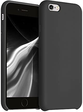 kwmobile Case Compatible with Apple iPhone 6 / 6S Case - TPU Silicone Phone Cover with Soft Finish - Black