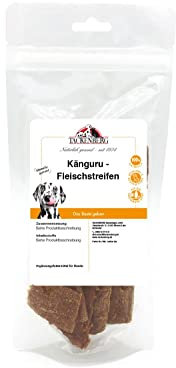 Tackenberg - Fleischstreifen vom Känguru getrocknet für Hunde - 250 g - Premiumqualität von Tackenberg