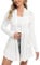 iClosam Cardigan Donna Lungo a Maniche Lunghe Leggero Aperto Elegante Casual A1-Bianco,XXL
