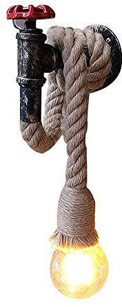 Mengjay Creative Wandleuchte Verstellbar Retro Industrie Eisen Rohr groß Seil Wand Lampe E27 Licht Korridor Licht Küche Licht Barn Lager Bar Korridor Beleuchtung Vorrichtungen