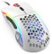 Glorious Gaming Model D- (Piccolo) Mouse da gaming wired - Superleggero 61 g, a nido d'ape, RGB, ergonom., sensore Pixart 3360, Omron Switches, piedini in PTFE, 6 tasti - Bianco opaco