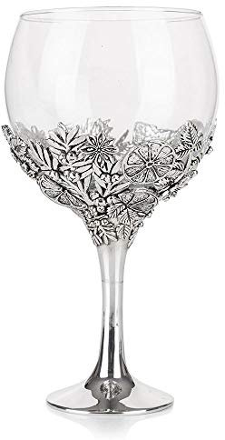 AE Williams Atemberaubendes Zinn-Gin-Glas mit Zitronen- und Orangendetails