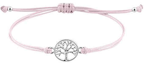 StarAppeal Lebensbaum Freundschafts Armband, Lebensbaum Armband mit Perlen in Silber und Gold, Größenverstellbar, Mädchen, Damen Armband, Handmade