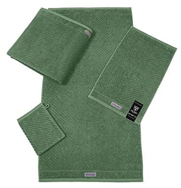 Ross Uni-Rippe Handtücher Smart Kiefer, Duschtuch 70x140 cm