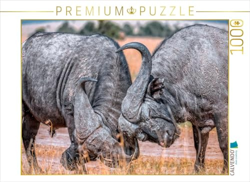 CALVENDO Puzzle Wasserbüffel | 1000 Teile Lege-Größe 64 x 48 cm Foto-Puzzle für glückliche Stunden