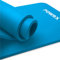 POWRX Gymnastikmatte | Yogamatte (Blau, 190 x 60 x 1 cm) Premium inkl. Tragegurt + Tasche + Übungsposter GRATIS I Hautfreundliche Fitnessmatte bestätigt Phthalatfrei