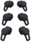 EMSea 3 paia di auricolari in morbido silicone di ricambio per auricolari compatibili con Huawei FreeLace Pro auricolari S M L 3 misure nero