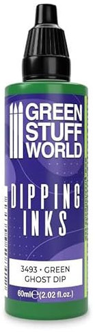 Green Stuff World Dipping Ink 60 ml kontrastreiche Modellfarbe (Green Ghost)