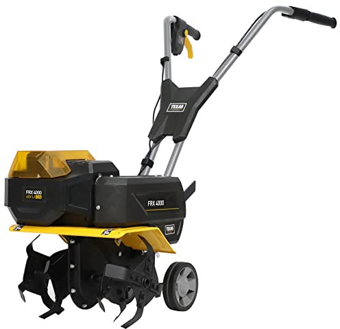 TEXAS FRX 4000 Akku Bodenhacke (Gartenfräse mit 40 Volt, 40 cm Arbeitsbreite, 26 cm Frästiefe, 2 Vorwärtsgänge und 1 Rückwärtsgang, inkl. 4 Ah Akku und Ladegerät)