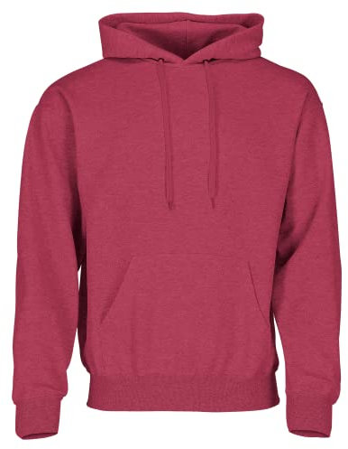 Fruit of the Loom Classic Kapuzen-Sweat + GRATIS MyShirt Stoffbeutel, Farbe:Vintage rot meliert + GRATIS MyShirt Stoffbeutel, Größe:S