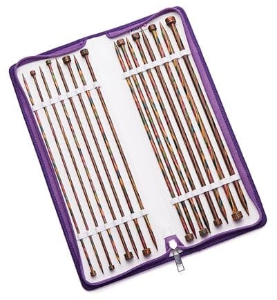 KnitPro Symfonie Single Pointed Needle Set 12 (30cm) | 8 Sizes (3.5mm to 8mm)