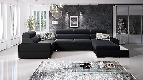 Ecksofa Alex Mini: Schlaffunktion & Bettkasten für das Moderne Wohnzimmer - Entdecken Sie Ihre Neue Eckcouch! (Links, Twist 23 +EKJV)