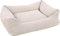 Flamingo Rechteckiges Velutto-Körbchen Beige – 100 x 80 cm, ideal für mittelgroße Hunde wie Cocker Spaniel, Border Collie, Welsh Corgi und Beagle, luxuriöser Komfort und Premium-Qualität