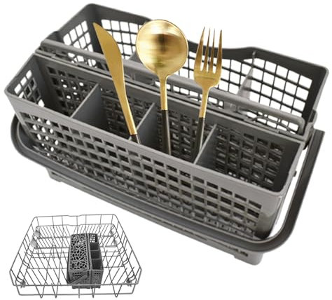Cesta del lavavajillas canasta de cubiertas de lavaplatos reemplazo de pp 9.1x5.1 pulgada de almacenamiento lavavajillas canasta de cubiertas de cubiertas de lavaplatos canasta de lavaplatos accesori