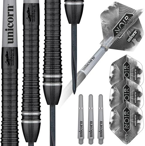 Unicorn Gary 'The Flying Scotsman' Anderson Noir Phase 6 Dartpfeil-Set, Schwarz, 25 g