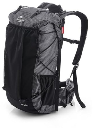 windhike Naturehike 60L Rock Interne Frame Wandern Rucksack, Camping Wasserdichte Tasche, Outdoor Daypack mit Regenschutz (Regular-2.55lbs)