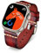 BINLUN Leather Strap Compatible with Apple Watch 38mm 40mm 41mm 42mm 44mm 45mm 46mm 49mm Handmade Retro Band Compatible with iWatch Series 10 9 8 7 6 5 4 3 2 1 SE SE2 Ultra Ultra2, 49mm, Red