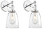 Pathson 2 Ensemble Réglable Applique Verre Cloche Abat-jour Lampe Rétro Industrial Applique Murale Rétro Eclairage