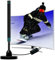 TV-Antenne – Interne TV-Antenne, verstärkt, leistungsstark, einfache Installation, Long Range Reception tragbare TV-Antenne unterstützt 4K 1080p VHF UHF DVB-T/DVB-T, Koaxialkabel 5 m (Blau)