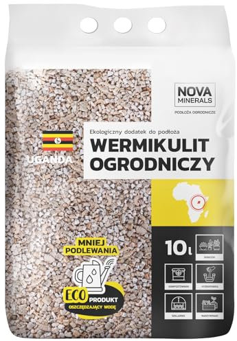 Nova Minerals Vermiculit für Pflanzen 2–4 mm 10L – Mineralisches Substrat für Garten, Topfpflanzen & Hydroponik – Natürliches Vermiculite zur Feuchtigkeitsregulierung & Bodenverbesserung