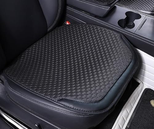 Zimoer Atmungsaktive Sitzauflagen Auto Vordersitze, Sitzauflagen Vorne Gegen Schwitzen, Universal Sitzauflagen Vordersitze, Auto Sitzauflage Sitzkissen Auto Vordersitzkissen Sitzaufleger (Schwarz)
