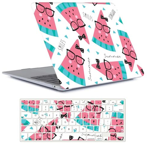 FFBOFFC Hülle Kompatibel mit MacBook Pro 15 Zoll 2019 2018 2017 2016 Freisetzung Modell A1990 A1707 mit Touch Bar Touch ID, Plastik Hartschale Hülle Cover & Tastaturdeckel, Niedlich