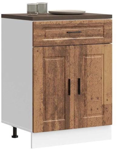 Küchenunterschrank aus Holzwerkstoff, Braun