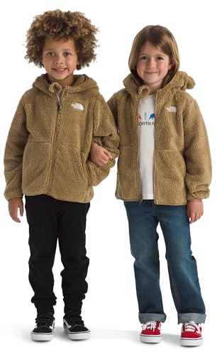The North Face Kids Campshire F/Z Hoodie Jacket, Teddy Brown, 7 Years