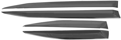 OMAC Garniture Baguette de Porte latérale pour Peugeot 2008 2019-2026 INOX Foncé 4Pcs