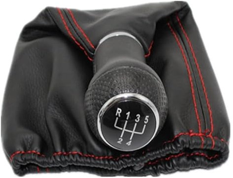 Schaltknauf-Adapter Für VW Für POLO Für CLASSIC 6N 6N2 1996-2001 Für LUPO Für CADDY 5 Geschwindigkeit Auto Schalthebel Schaltknauf Leder Boot