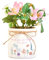 eBoutik - Teachers Floral Plant Pot with Artificial Flowers, Sentimental Verse 'Thank You for Helping Me Grow', Decorative Gift for All Tutors End Of School Term