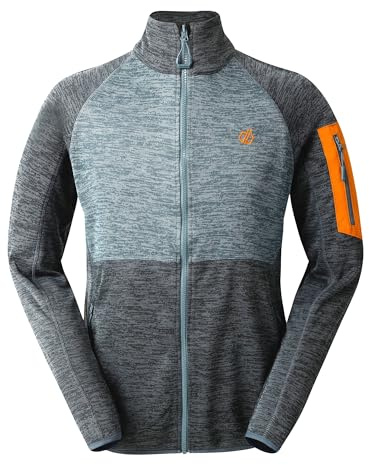 Dare 2b Herren Mountain Series Zip Through Fleece Pullover Sweater (1er Pack), Stormy Weather/Lead Grey, S