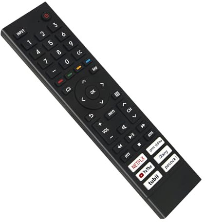 ERF3J80H ERF3Z80H Replace Remote Control Compatible with Hisense 4K UHD Android Smart TV A6G U6G U8G Series 55A6G 75A6G 70A6G 65A6G 60A6G 50A6G 43A6G 55U68G 50U6G 65U6G 75U6G 50U68G 75U68G 65U68G