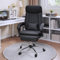 ROYALJOBO Executive Office Chair,Ergonomic Computer Desk Chair with Footrest, Adjustable Height, 135° Reclining Backrest, Silent Casters High Back Lumbar,Comfortable for Home Office,PU Leather,Black