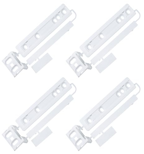 Hohitenz 4er Set Schleppscharnier Kühlschrank Kompatibel mit AEG Kühlschrank Zubehör 223034904/1, 223034904 Kühlschrank Gleitschiene Montage set, Einbaukühlschrank Schlepptür