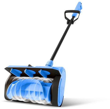 Fraise à Neige sans Fil Compatible avec Makita 18V, Moteur Brushless 1200W, Pelle à Neige électrique, Largeur 26cm, Hauteur de Déneigement 16cm, Portée 5m (sans Batterie ni Chargeur)