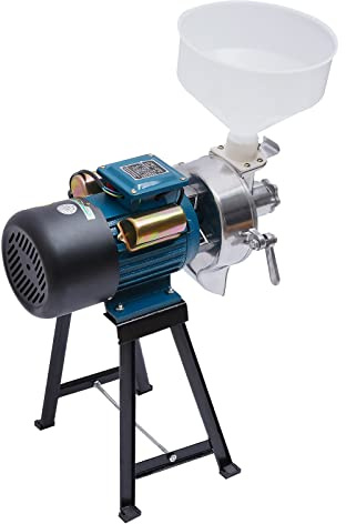 Elektrisch GetreidemüHle, 2200W KornmüHle SchrotmüHle Zerkleinerer Grain Mill Mit Trichter FüR Weizen Reis Mais, 40Kg/H GetreidemüHle Elektrische, Elektrische GetreidemüHlen