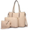 Miss Lulu Handtasche Damen Schultertaschen für Tragetasche Tote Bag Groß Henkeltasche Frauen Schulter Beuteltote Gross 3-teiliges Set