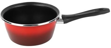 Cazo 'SR' Ø14cm acero esmaltado rojo Magefesa
