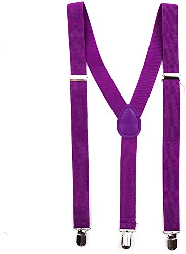 Party Factory Hosenträger, sattes Lila, 2,5 x 50-90cm, für Damen und Herren, Kostüm Accessoire, bis 195cm Körpergröße
